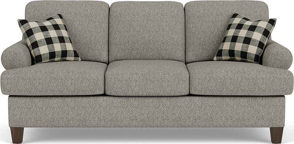 Moxy Fabric Sofa, T-Shaped Seat Cushion, Curved Sock Arms | Flexsteel
