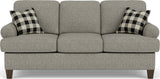 Moxy Fabric Sofa, T-Shaped Seat Cushion, Curved Sock Arms | Flexsteel
