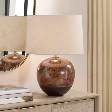 Brownell Table Lamp Rust Brown - Dark Brown by Uttermost - View 2