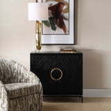 Briseis 2 Door Cabinet - Black by Uttermost - View 2