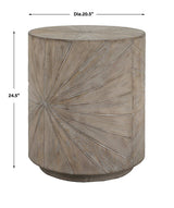 Starshine Wooden Side Table - Dark Gray by Uttermost - View 7