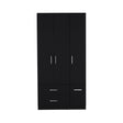 Four Door Armoire Crosby, Bedroom, Black - sold by Home Elegance USA