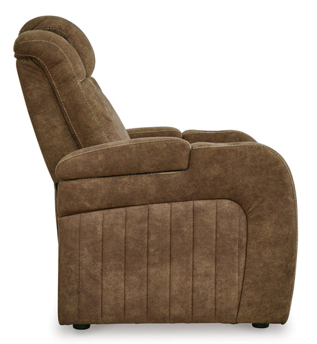 Ashley Brindle Wolfridge PWR Recliner/ADJ Headrest - Faux Leather - 6070313 - Home Elegance USA - 6