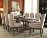 Acme - Landon Dining Table W/Leaf 60737 Salvage Brown Finish