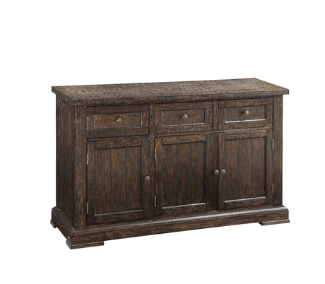 Acme - Landon Server 60744 Salvage Brown Finish