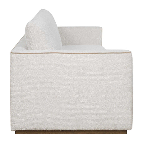Lorien Boucle Sofa Cream - White by Uttermost - View 6