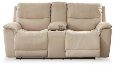 Ashley Latte Next - Gen Gaucho PWR REC Loveseat/CON/ADJ HDRST - Microfiber - 6080718 - Home Elegance USA - 1