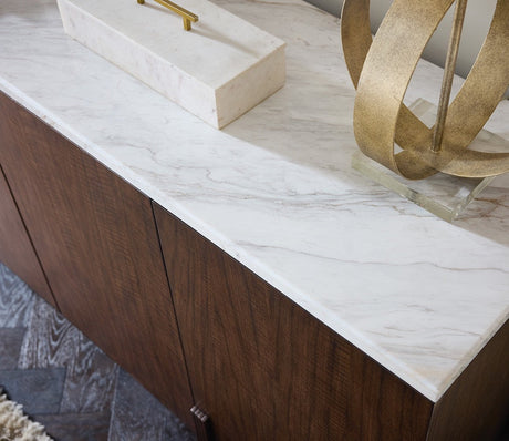 Hooker Furniture Diplomat Credenza with Marble Top – Cabinet - sold by Home Elegance USA