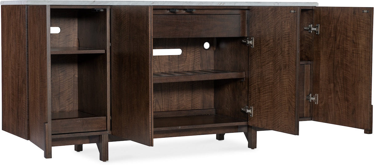 Hooker Furniture Diplomat Credenza with Marble Top – Office Cabinet - Home Elegance USA