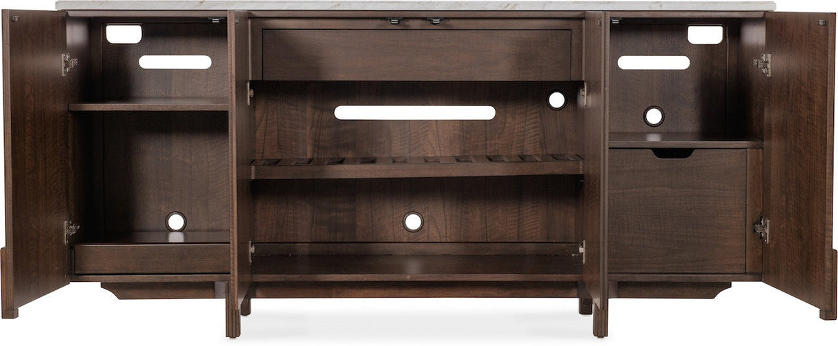 Hooker Furniture Diplomat Credenza with Marble Top – Office Cabinet - Home Elegance USA