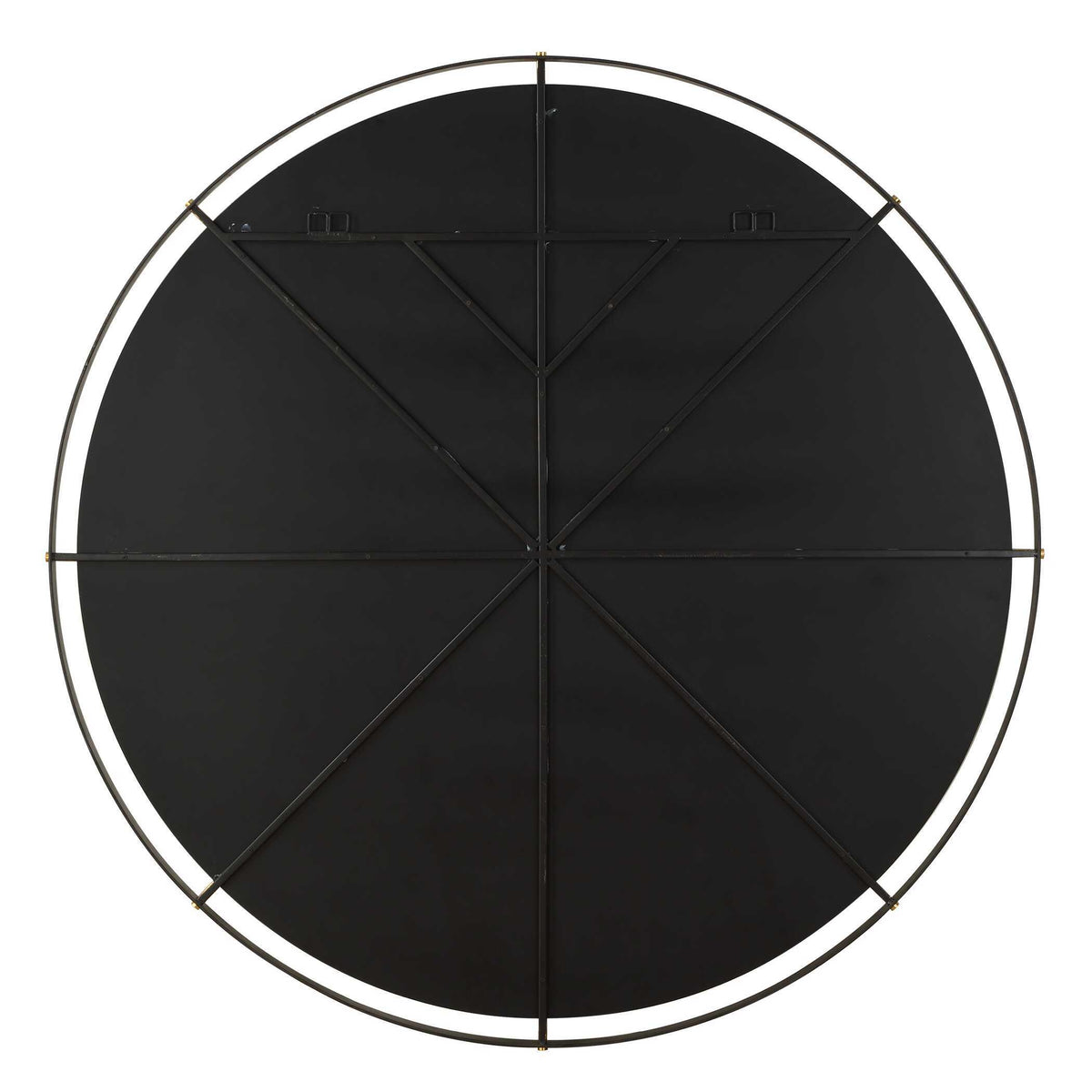 Grand Pendulum Round Mirror - Black by Uttermost - View 6