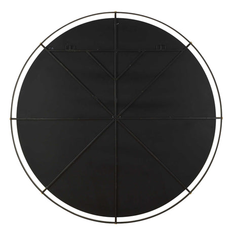 Grand Pendulum Round Mirror - Black by Uttermost - View 6