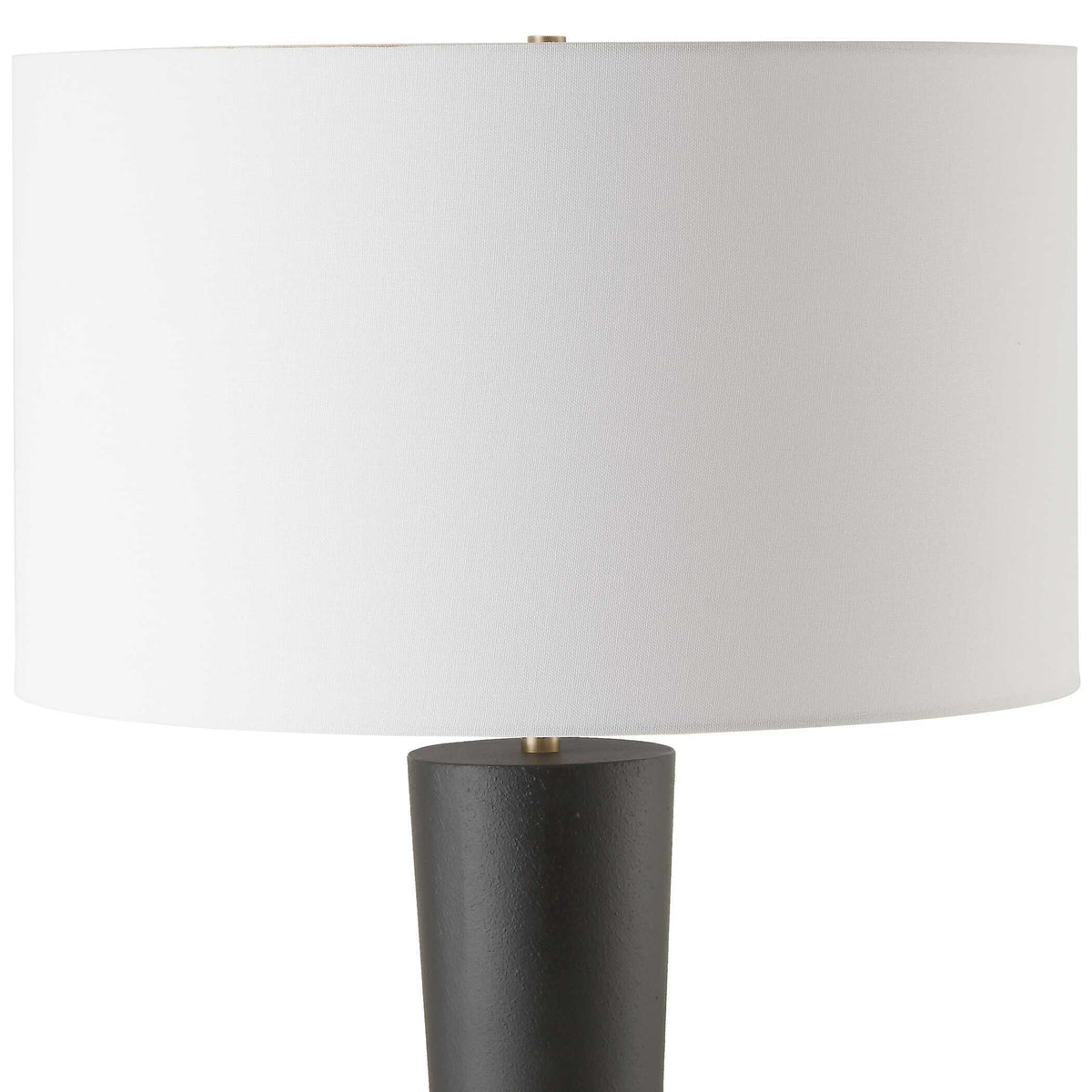 Layla Black Tapered Floor Lamp by Uttermost - View 5