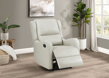 Kelsey Upholstered English Arm Recliner Chair Ivory - sold by Home Elegance USA