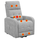 Power Lift Massage Chair - Howie Tufted Upholstered Power Lift Recliner Grey