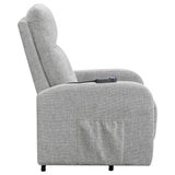 Power Lift Massage Chair - Howie Tufted Upholstered Power Lift Recliner Grey