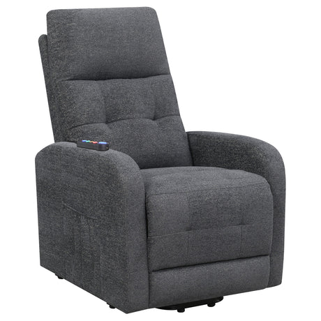 Power Lift Massage Chair - Howie Tufted Upholstered Power Lift Recliner Charcoal