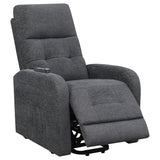 Power Lift Massage Chair - Howie Tufted Upholstered Power Lift Recliner Charcoal