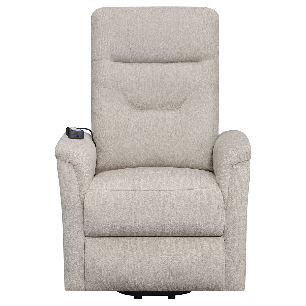 Power Lift Massage Chair - Henrietta Power Lift Recliner with Storage Pocket Beige