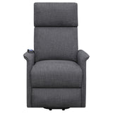 Power Lift Massage Chair - Herrera Power Lift Recliner with Wired Remote Charcoal