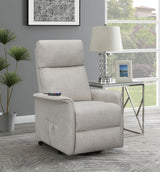 Power Lift Massage Chair - Herrera Power Lift Recliner with Wired Remote Beige