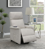 Power Lift Massage Chair - Herrera Power Lift Recliner with Wired Remote Beige