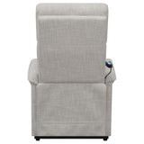 Power Lift Massage Chair - Herrera Power Lift Recliner with Wired Remote Beige