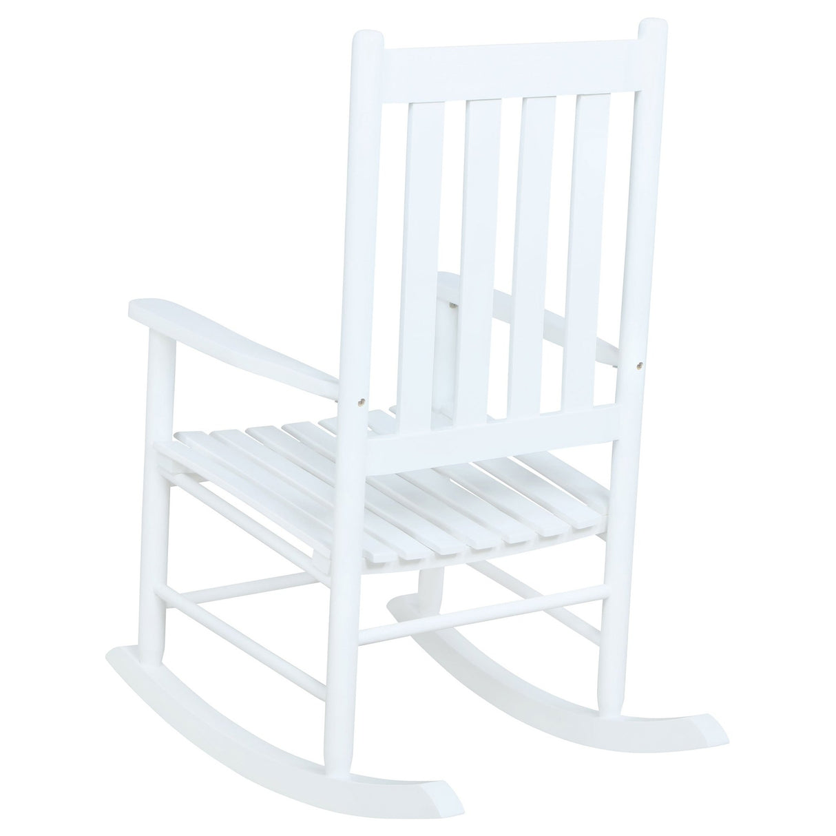 Annie Slat Back Wooden Rocking Chair White | Coaster | Home Elegance USA