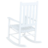 Annie Slat Back Wooden Rocking Chair White | Coaster | Home Elegance USA