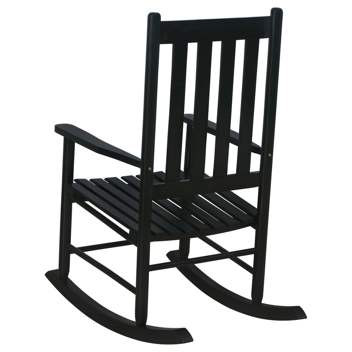 Annie Slat Back Wooden Rocking Chair Black | Coaster | Home Elegance USA