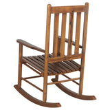 Annie Slat Back Wooden Rocking Chair Golden Brown | Coaster | Home Elegance USA