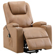Armstrong Upholstered Power Lift Massage Recliner Camel - Coaster Furniture - sold by Home Elegance USA
