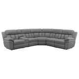 Bahrain 6 - piece Upholstered Power Sectional Charcoal | Coaster | Home Elegance USA