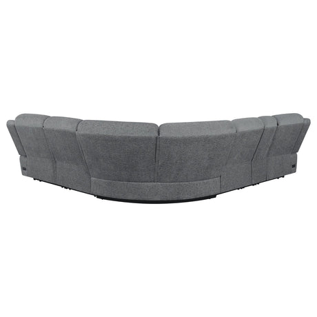Bahrain 6 - piece Upholstered Power Sectional Charcoal | Coaster | Home Elegance USA