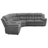 Bahrain 6 - piece Upholstered Power Sectional Charcoal | Coaster | Home Elegance USA