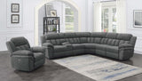 Bahrain 6 - piece Upholstered Power Sectional Charcoal | Coaster | Home Elegance USA