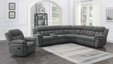 Bahrain 6 - piece Upholstered Motion Sectional Charcoal - 609540 - image - 14