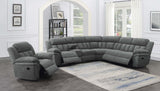 Bahrain 6 - piece Upholstered Motion Sectional Charcoal - 609540 - image - 15