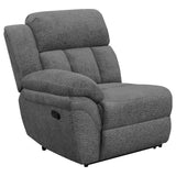 5 Pc Theater Seating (3R) - Bahrain 5 - piece Upholstered Home Theater Seating Charcoal | Coaster | Home Elegance USA