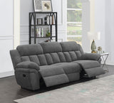 Bahrain Upholstered Motion Sofa Charcoal | Coaster | Home Elegance USA