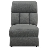 Bahrain Upholstered Motion Sofa Charcoal | Coaster | Home Elegance USA