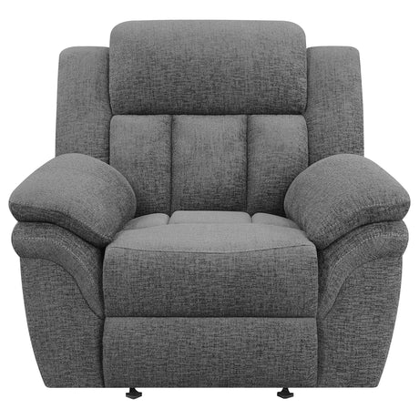 Power Glider Recliner - Bahrain Upholstered Power Glider Recliner Charcoal