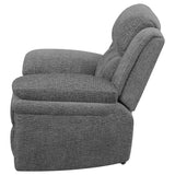 Power Glider Recliner - Bahrain Upholstered Power Glider Recliner Charcoal