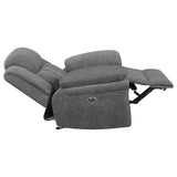 Power Glider Recliner - Bahrain Upholstered Power Glider Recliner Charcoal