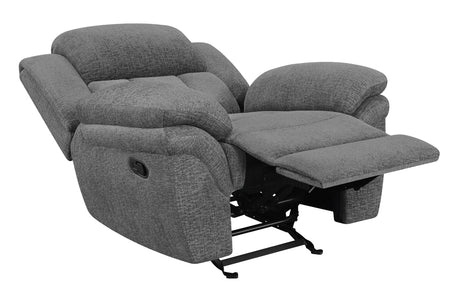 Glider Recliner - Bahrain Upholstered Glider Recliner Charcoal