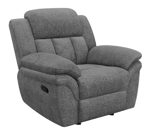 Glider Recliner - Bahrain Upholstered Glider Recliner Charcoal