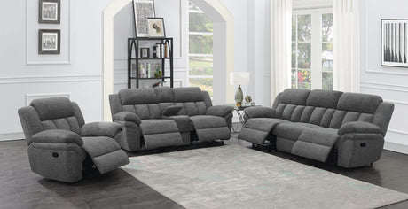 Glider Recliner - Bahrain Upholstered Glider Recliner Charcoal