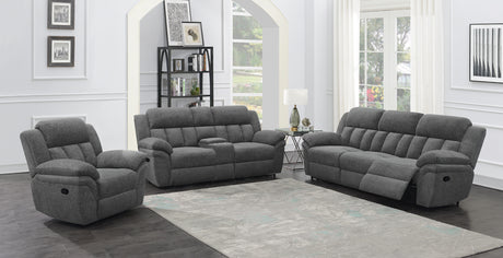 Glider Recliner - Bahrain Upholstered Glider Recliner Charcoal