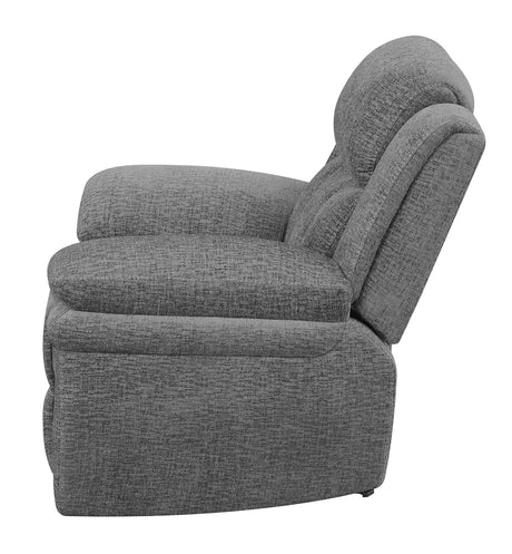 Glider Recliner - Bahrain Upholstered Glider Recliner Charcoal
