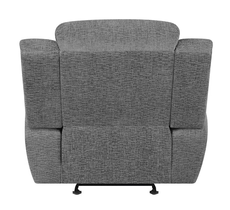 Glider Recliner - Bahrain Upholstered Glider Recliner Charcoal